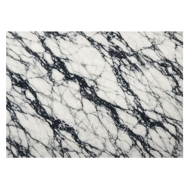 Aperturee - Aperturee Dark White Color Marble Rubber Floor Mat For Photo