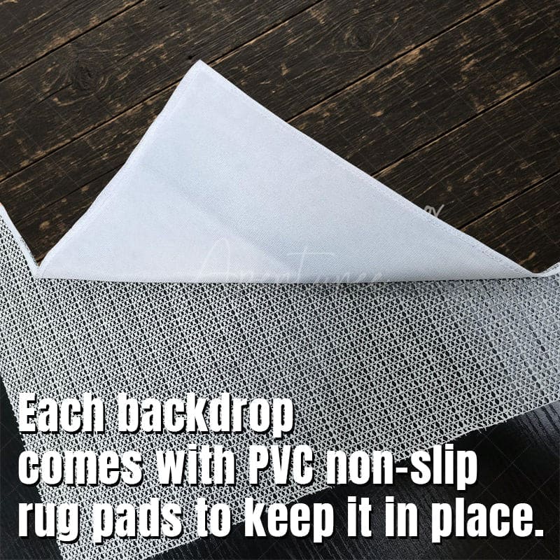 Aperturee - Aperturee Dark Wood Black Retro Fabric Floor Backdrop For Photo