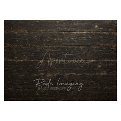 Aperturee - Aperturee Dark Wood Black Retro Rubber Floor Mat For Photo