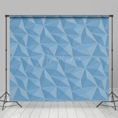 Aperturee - Aperturee Diamond Shape Blue Geo Abstract Textured Backdrop