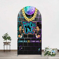 Aperturee Aperturee Disco Sparkle Findn Out Gender Reveal Arch Backdrop