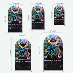Aperturee Aperturee Disco Sparkle Findn Out Gender Reveal Arch Backdrop