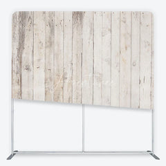 Aperturee - Aperturee Distressed Whitewashed Wood Plank Square Double-Sided Backdrop Rustic Farmhouse Style Photography Background