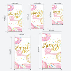 Aperturee - Aperturee Donuts Candyland Sweet One Birthday Rectangle Backdrop