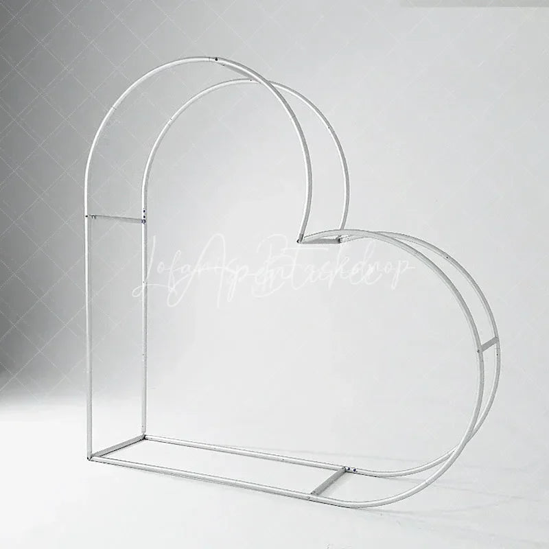 Lofaris Double Layer Side Heart Lying Stand for Party Decor Backdrop Wedding Scene Birthday