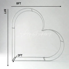 Lofaris Double Layer Side Heart Lying Stand for Party Decor Backdrop Wedding Scene Birthday