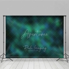 Aperturee - Aperturee Dreamy Abstract Green and Blue Bokeh Photography Backdrop Ethereal Forest Theme for Photo Studio Portraits