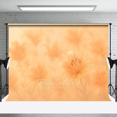 Aperturee - Aperturee Dreamy Floral Yellow Lily Vibe Photography Backdrop