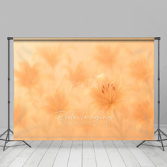 Aperturee - Aperturee Dreamy Floral Yellow Lily Vibe Photography Backdrop