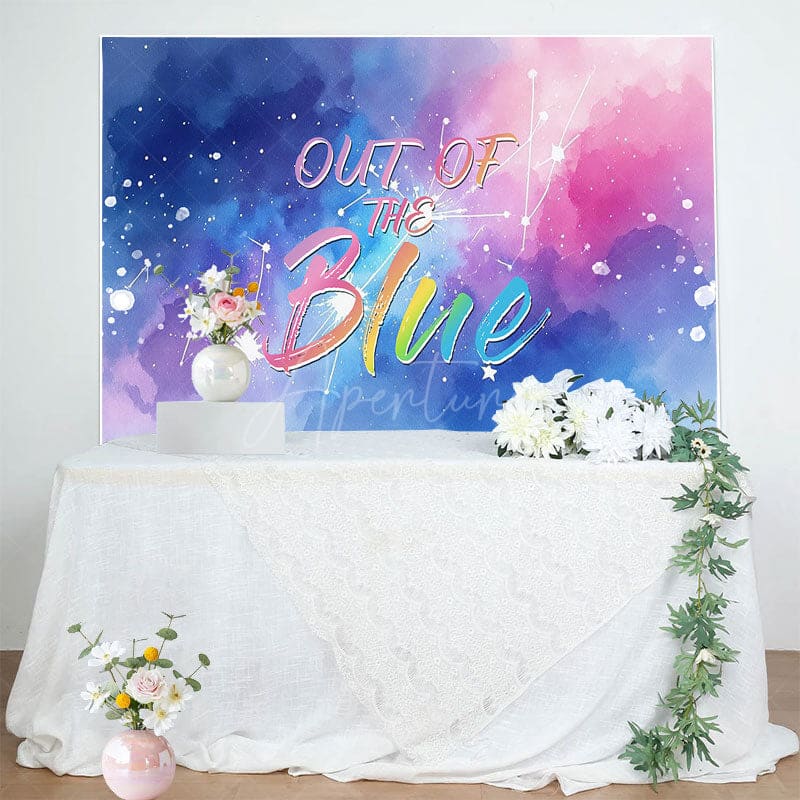 Aperturee - Aperturee Dreamy Starry Sky Graffiti Out Of The Blue Backdrop