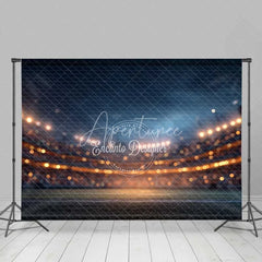 Aperturee - Aperturee Dynamic Sports Stadium Night Lights Backdrop Energetic Field Photography Event Party Decor
