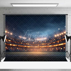 Aperturee - Aperturee Dynamic Sports Stadium Night Lights Backdrop Energetic Field Photography Event Party Decor