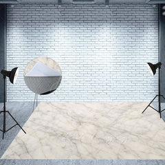 Aperturee - Aperturee Elegant Abstract Marble Photo Fabric Floor Backdrop
