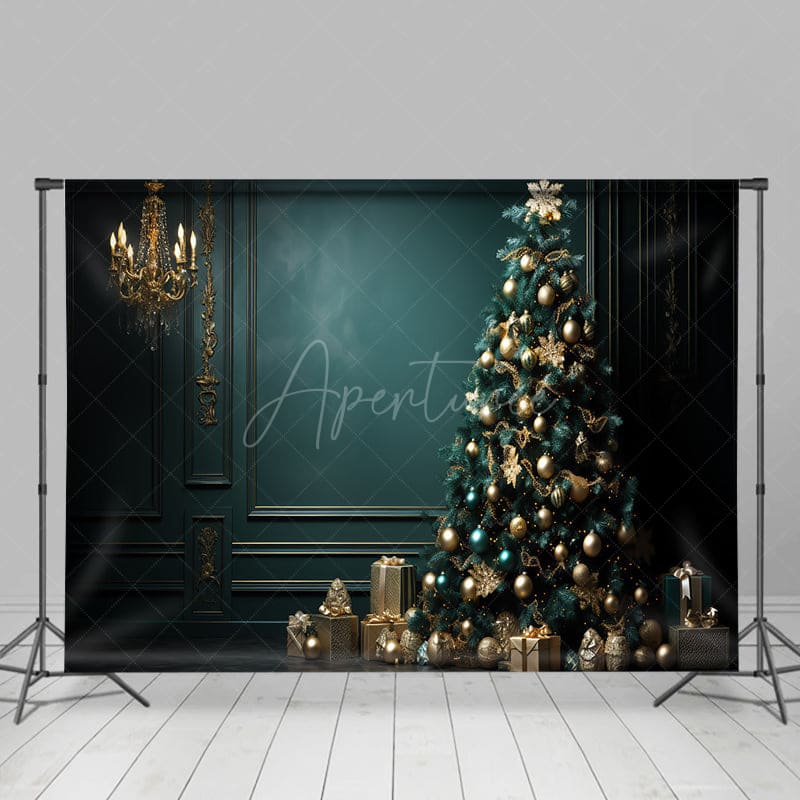 Aperturee - Aperturee Elegant Indoor Holiday Decors Christmas Backdrop
