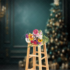 Aperturee - Aperturee Elegant Indoor Holiday Decors Christmas Backdrop
