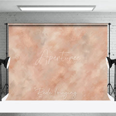 Aperturee - Aperturee Elegant Rose Gold Abstract Brushstroke Photography Backdrop Artistic Textured Studio Portrait Background
