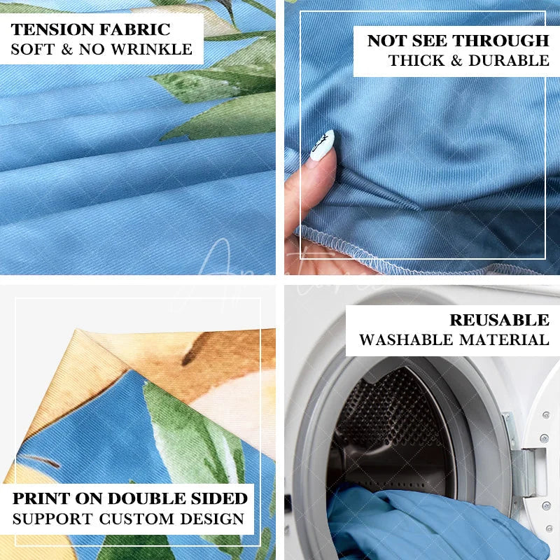 Aperturee - Aperturee Enchanting Pastel Watercolor Castle Fairytale Round Top Arch Backdrop Princess Birthday Baby Shower Decor