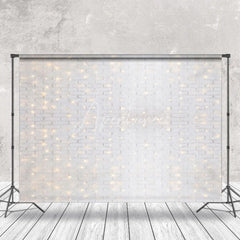 Aperturee - Aperturee Ethereal Winter Wonderland Landscape Lights Backdrop