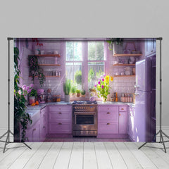 Aperturee - Aperturee European Style White Kitchen Photography Backdrop