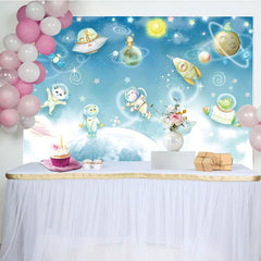 Aperturee - Aperturee Exploring Interstellar Animals Birthday Backdrop