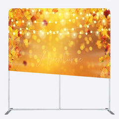 Aperturee - Aperturee Fall Leaves Bokeh Double-Sided Tension Fabric Backdrop