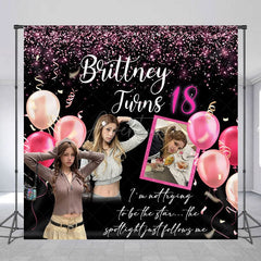 Aperturee - Aperturee Fashionable Shining 18th Birthday Party Backdrop