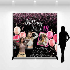 Aperturee - Aperturee Fashionable Shining 18th Birthday Party Backdrop