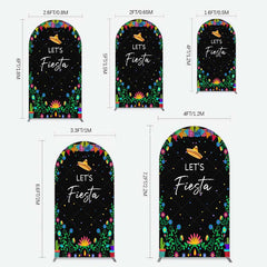 Aperturee Aperturee Fiesta Floral Mexican Decor Party Arch Backdrop