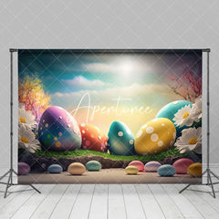 Aperturee - Aperturee Fine Art Color Eggs Floral Sunlight Easter Backdrop