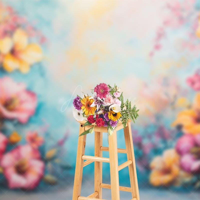 Aperturee - Aperturee Fine Art Floral Retro Walls Photography Backdrop