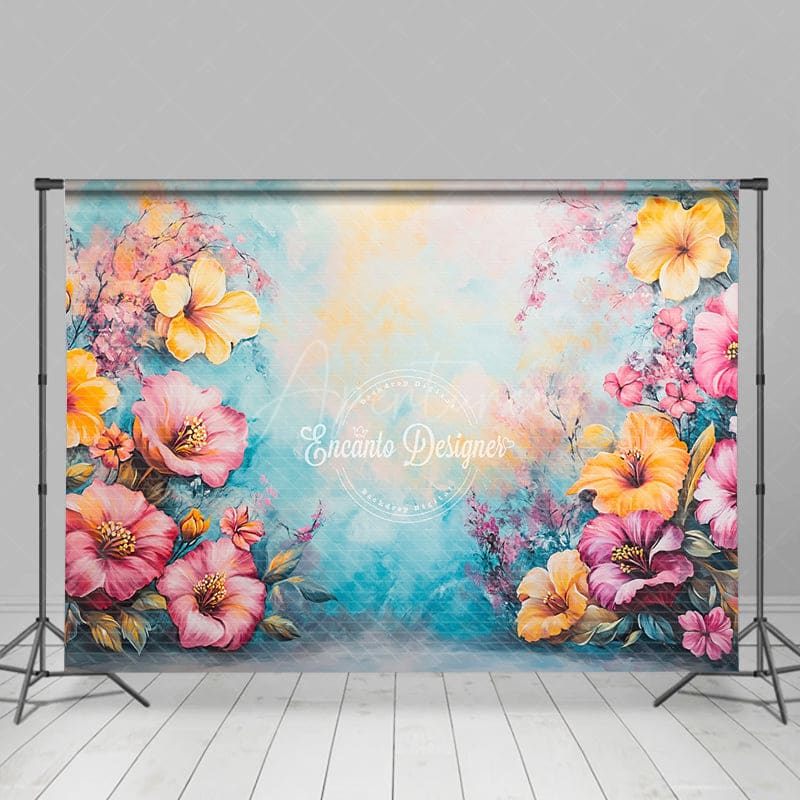 Aperturee - Aperturee Fine Art Floral Retro Walls Photography Backdrop
