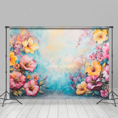Aperturee - Aperturee Fine Art Floral Retro Walls Photography Backdrop