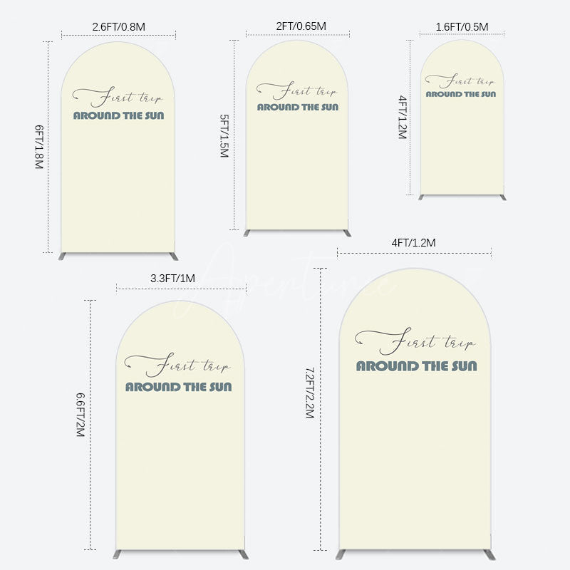 Aperturee - Aperturee First Trip Around The Sun Birthday Arch Backdrop