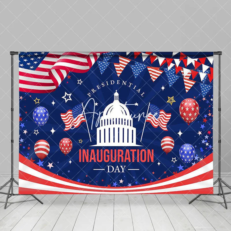 Aperturee - Aperturee Flag Balloons White House Inauguration Day Backdrop