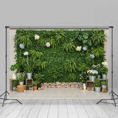 Aperturee - Aperturee Floral Boho Plants Board Sweet Wedding Backdrop