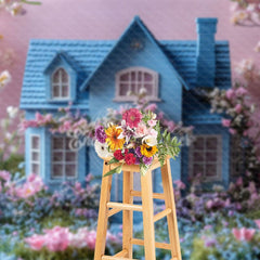 Aperturee - Aperturee Floral Dreamy House Spring Photography Backdrop