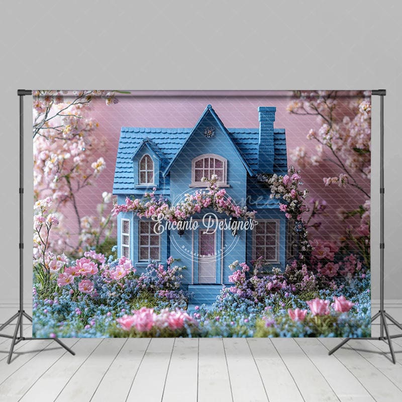 Aperturee - Aperturee Floral Dreamy House Spring Photography Backdrop