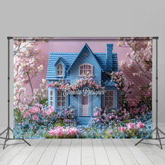 Aperturee - Aperturee Floral Dreamy House Spring Photography Backdrop