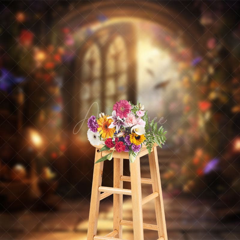 Aperturee - Aperturee Floral Fairy Tale World Spring Photography Backdrop