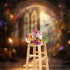 Aperturee - Aperturee Floral Fairy Tale World Spring Photography Backdrop