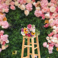 Aperturee - Aperturee Floral Grass Field Cute Spring Photography Backdrop