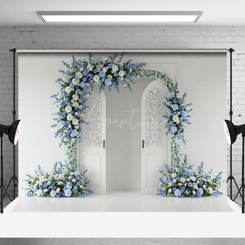 Aperturee - Aperturee Floral Opening Door Elegant Sweet Wedding Backdrop