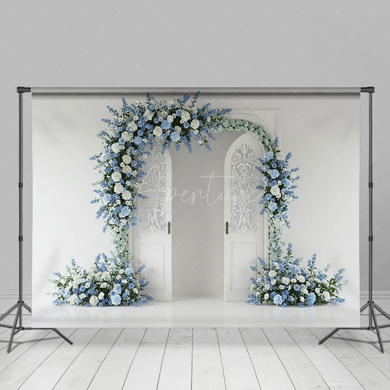 Aperturee - Aperturee Floral Opening Door Elegant Sweet Wedding Backdrop