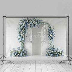 Aperturee - Aperturee Floral Opening Door Elegant Sweet Wedding Backdrop