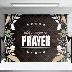 Aperturee - Aperturee Floral Plant Wooden National Day Of Prayer Backdrop