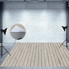 Aperturee - Aperturee Floral Pumpkin Wooden Stripes Combo Set Backdrop