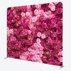 Aperturee - Aperturee Floral Roses Spring Photo Square Tension Backdrop