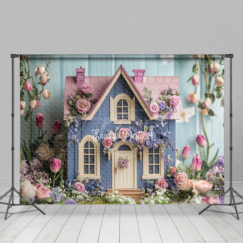 Aperturee - Aperturee Floral Sweet Fancy House Spring Photography Backdrop