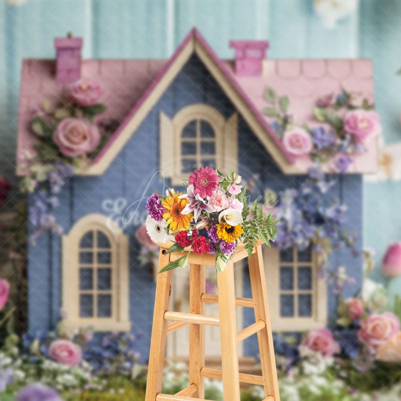 Aperturee - Aperturee Floral Sweet Fancy House Spring Photography Backdrop
