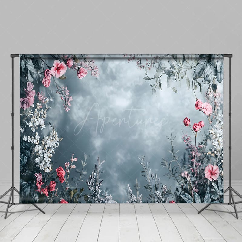 Aperturee - Aperturee Floral Wash Painting Vibe Fine Art Photo Backdrop